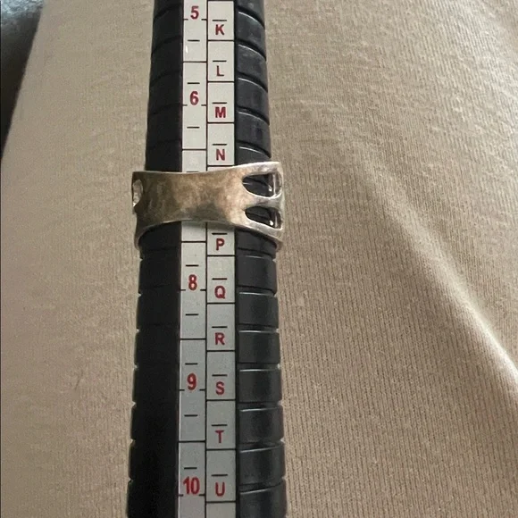 Sterling Silver Open Wave Wide Band Ring - Picture 6 of 6